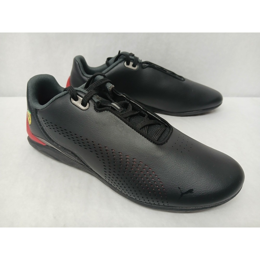 Puma Mens Ferrari Drift Cat Decima Shoes 307193-01 Puma Black Rosso Corsa Sz 8.5